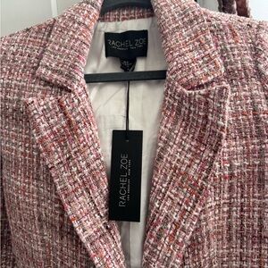 Rachel Zoe Women's Pink Tweed Blazer